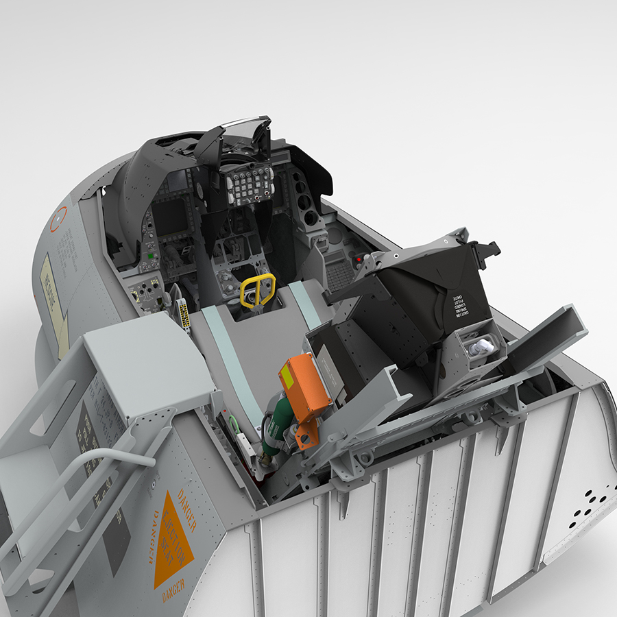 NeoEngress F-16 cockpit frame with internal parts