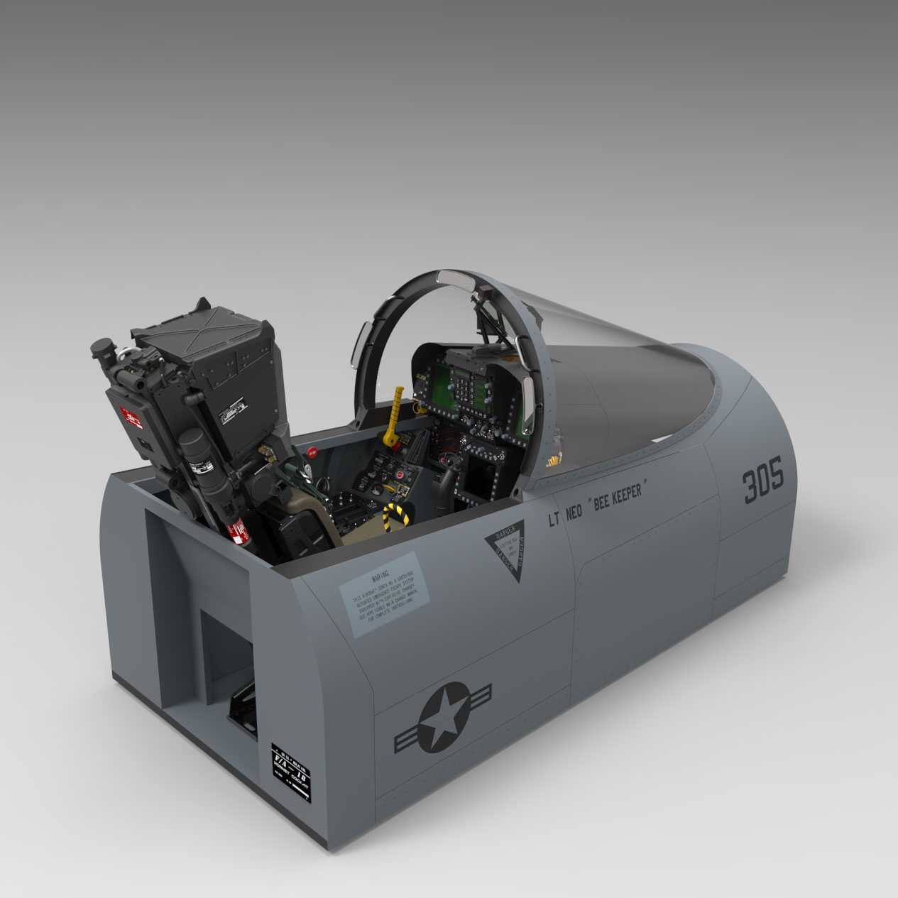Full view of cockpit render image
