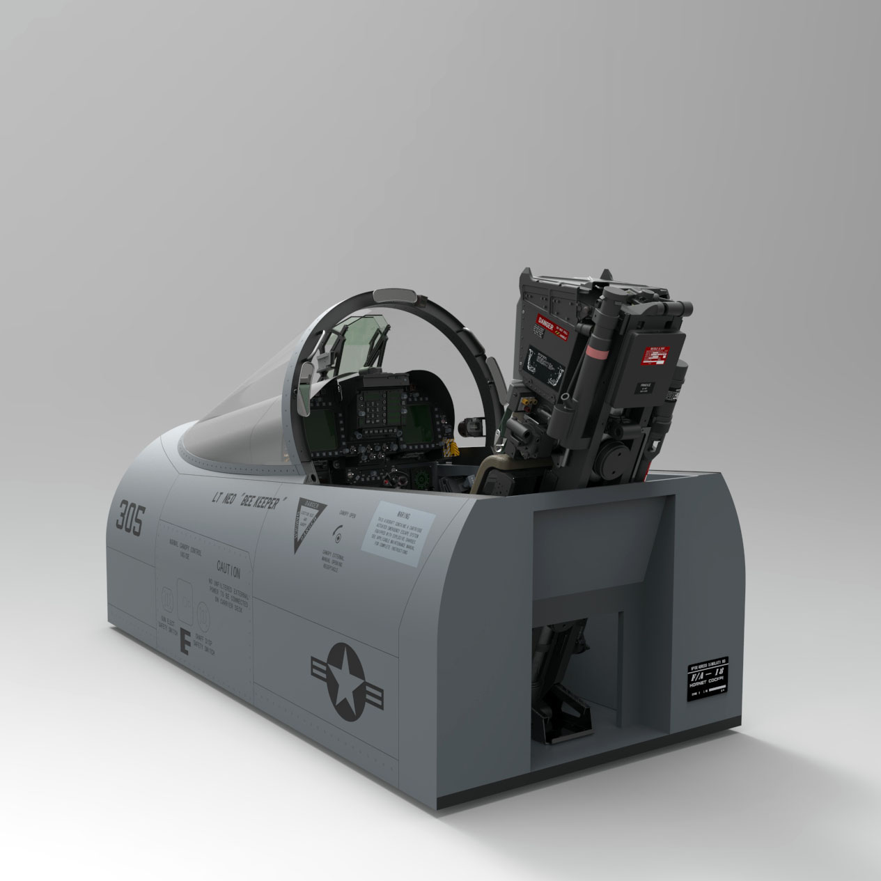 Full view of cockpit render image